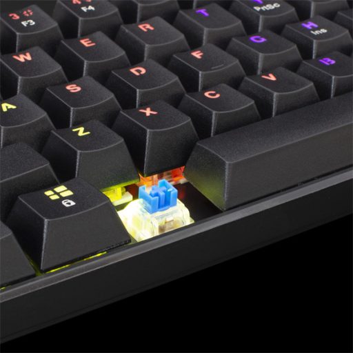 WHITE SHARK SHINOBI mechanikus (blue switch) gamer billentyűzet, fekete (angol)