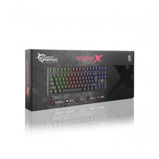 WHITE SHARK SPARTAN-X mechanikus (red switch) gamer billentyűzet (angol)
