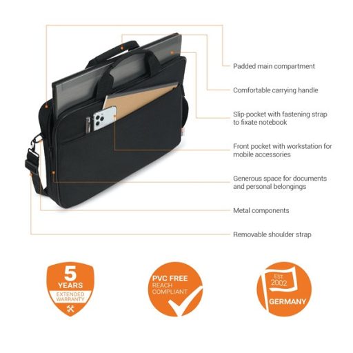 DICOTA BASE XX D31798 Notebook táska TOPLOADER 14-15.6” BLACK