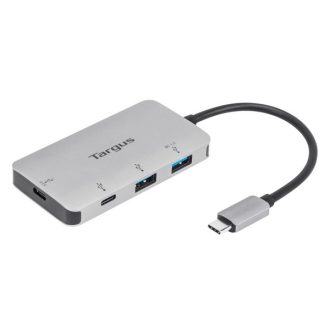   TARGUS Hub / USB-C Multi-Port Hub with 2x USB-A and 2x USB-C Ports with 100W PD Pass-Thru