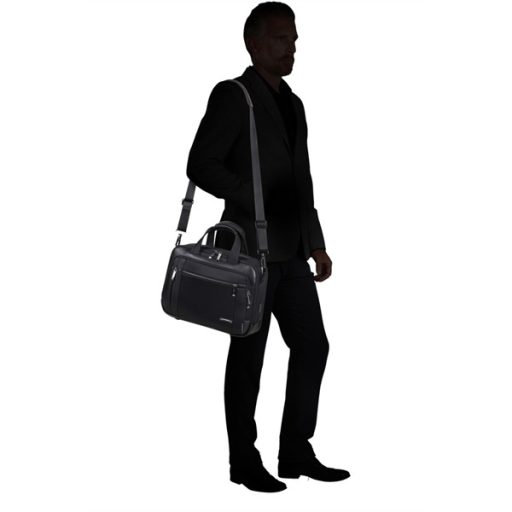 B2B DEAL - SAMSONITE Notebook táska 137262-1041, Bailhandle 14.1" (BLACK) -SPECTROLITE 3.0