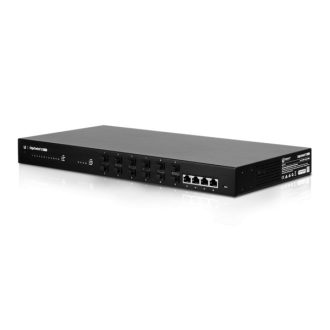   UBiQUiTi EdgeSwitch 4x1000Mbps + 12x1000Mbps SFP, Fémházas, Menedzselhető, Rackes - ES-12F