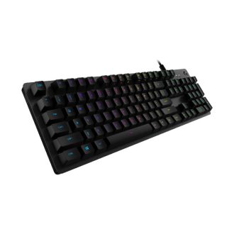   LOGITECH Billentyűzet - G512 Lightsync RGB Mechanikus Vezetékes (Tactile) GX Brown Carbon, US