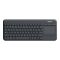 LOGITECH Billentyűzet - K400 Plus Vezeték Nélküli Touch Fekete, US