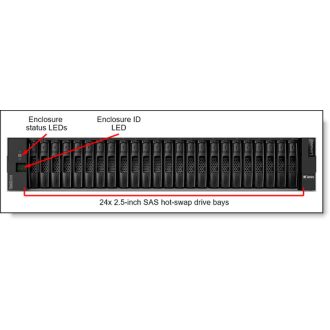   LENOVO DE storage - DE240S SFF külső tároló, Expansion Enclosure, 2U, (24x 2.5 SFF)