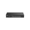 D-LINK Switch 8x1000Mbps(8xPOE) + 2xGigabit SFP Fémházas, Menedzselhető (65W POE), DGS-2000-10P