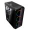 NJOY Ház Midi ATX ACRUX Tápegység nélkül, Sync Fan Controller + Remote, USB2.0+3.0, Fekete