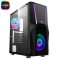 NJOY Ház Midi ATX FORT Tápegység nélkül, USB2.0+3.0, Fekete