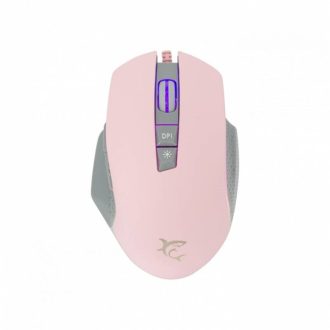 WHITE SHARK GARETH gamer egér, pink