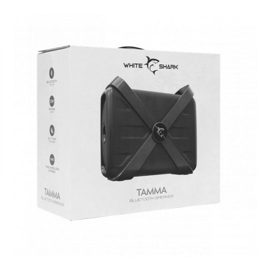 WHITE SHARK TAMMA Bluetooth Hangszóró, 12 W RMS, BT 5.0, Fekete