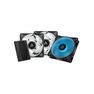   ARCTIC COOLING Rendszerhűtő Ventilátor P12 PWM PST RGB 0dB, 12cm + Kontroller (3-PACK)