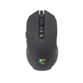   WHITE SHARK GRIFLET (GM-5011) gamer egér, 8D, fekete, 6400 dpi, RGB