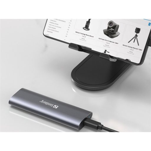 SANDBERG Merevlemez-tartozék, USB 3.2 Case for M.2+NVMe SSD