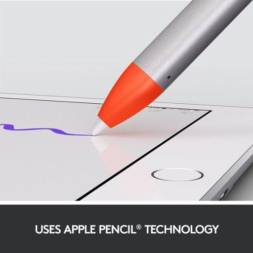 LOGITECH Kiegészítő - Érintőceruza Crayon Ipad (6.gen), ezüst-narancs