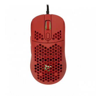 WHITE SHARK GM-5007R GALAHAD gamer egér, piros, 6400 dpi
