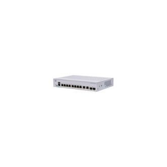   CISCO Switch 8x1000Mbps + 2x1000Mbps SFP, Menedzselhető, Fémházas, Rackes - CBS250-8T-E-2G-EU