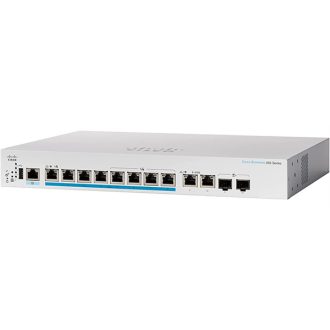   CISCO Switch 8x2500Mbps (POE+) + 2x10000 SFP+ Kombó, Rackes, Fémházas, Menedzselhető - CBS350-8MP-2X-EU