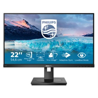  PHILIPS IPS monitor 21.5" 222S1AE, 1920x1080, 16:9 250cd/m2, 4ms, VGA/DVI-D/DisplayPort/HDMI, hangszóró