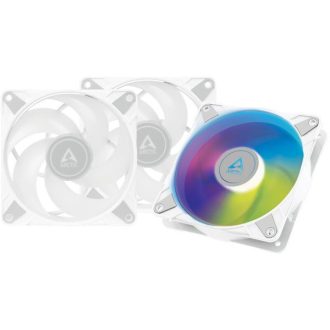  ARCTIC COOLING Rendszerhűtő Ventilátor P12 PWM PST A-RGB 0dB Fehér, 12cm (3-PACK)