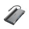 HAMA 200102, USB TYPE-C 7 IN 1 DOKKOLÓ ADAPTER (3x USB3.1, HDMI, VGA, LAN, USB-C, PD)