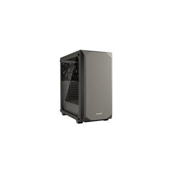   BE QUIET! Ház Midi ATX Pure Base 500 Tápegység nélkül, Metálszürke Üvegfalú