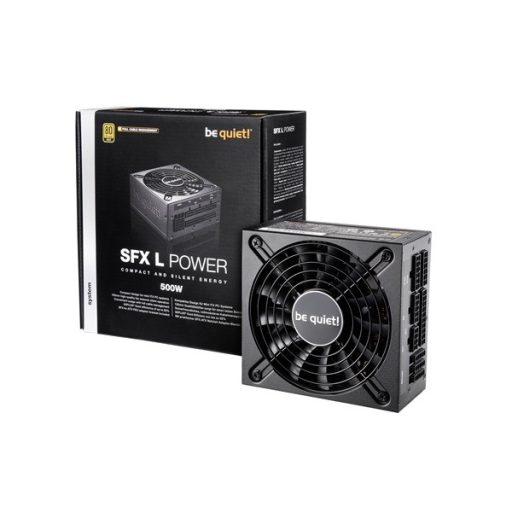 BE QUIET! Tápegység SFX L 500W, 12cm, 80+ Gold Moduláris, Aktív PFC