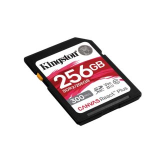   KINGSTON Memóriakártya SDXC 256GB Canvas React Plus UHS-II 300R/260W U3 V90