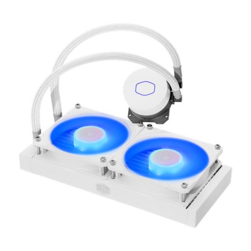 COOLER MASTER CPU hűtő MASTERLIQUID ML240L V2 RGB (vízhűtés) + Kontroller, LGA1700 támogatással, fehér
