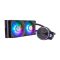 COOLER MASTER CPU hűtő MASTERLIQUID PL240 FLUX (vízhűtés), ARGB, LGA1700 támogatással, fekete
