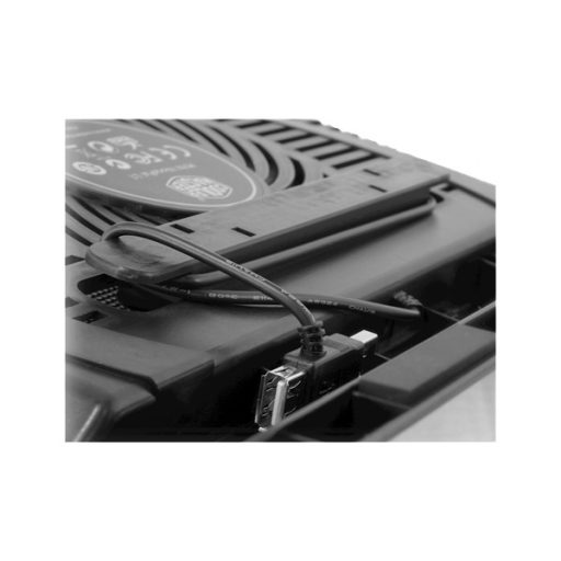 COOLER MASTER Notebook Hűtőpad + USB HUB NOTEPAL L1, Fekete (max 17")