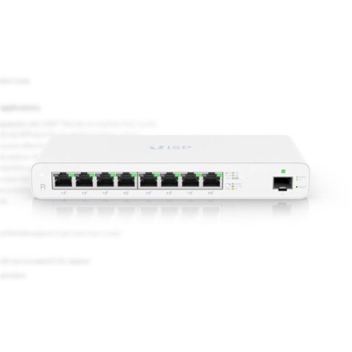 UBiQUiTi UISP Router 8x1000Mbps (POE 2 pár vagy 4 pár) + 1x1000Mbps SFP, Menedzselhető, Asztali - UISP-R