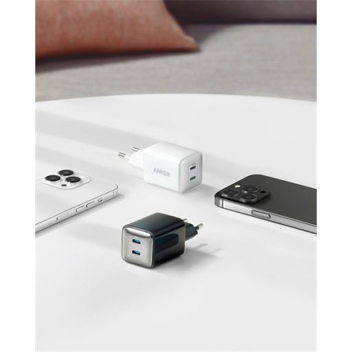 ANKER Hálózati Töltő 2xUSB-C 40W, fehér - A2038G21
