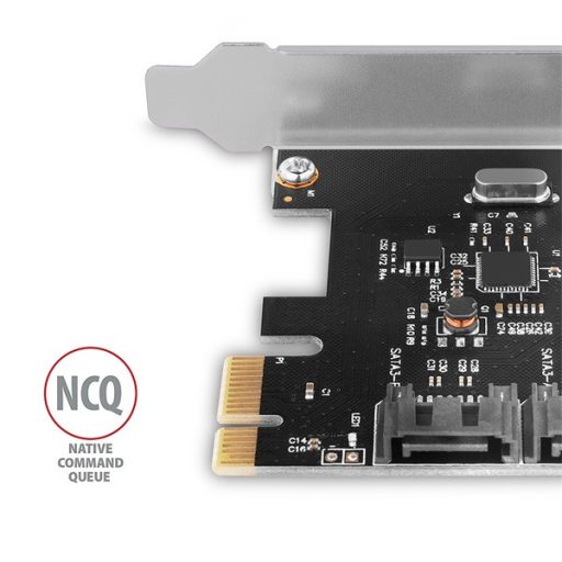 AXAGON PCES-SA2N PCIE VEZÉRLŐ 2X SATA 6G (Kétcsatornás SATA III PCI-Express vezérlő két belső SATA porttal)