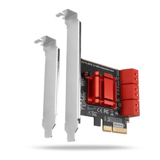   AXAGON PCES-SA6 PCIE CONTROLLER 6X SATA 6G (Hatcsatornás SATA III PCI-Express vezérlő hat belső SATA porttal)