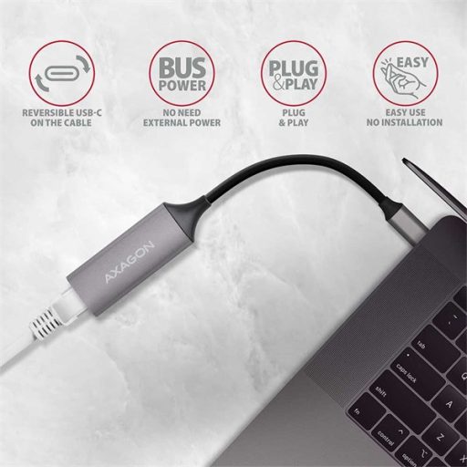 AXAGON ADE-TRC SUPERSPEED USB-C GIGABIT ETHERNET (Kompakt USB-C 3.2 Gen1 Gigabit Ethernet 10/100/1000 Mbit adapter)