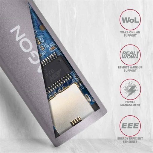 AXAGON ADE-TRC SUPERSPEED USB-C GIGABIT ETHERNET (Kompakt USB-C 3.2 Gen1 Gigabit Ethernet 10/100/1000 Mbit adapter)