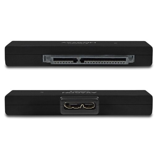AXAGON ADSA-1S6 külső ház 2,5", SATA, USB 3.0, fekete