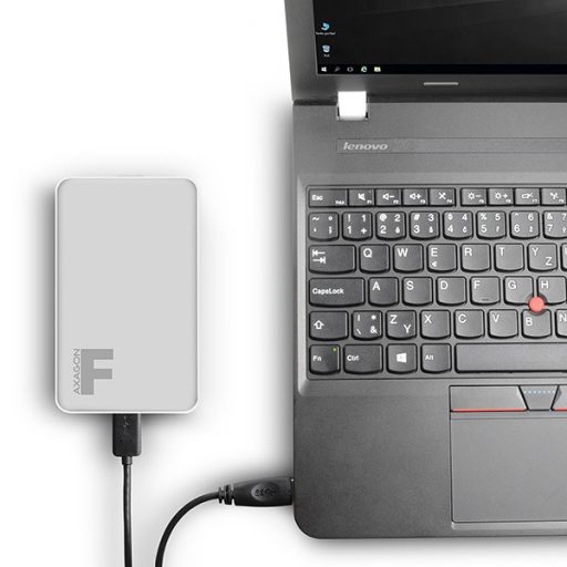 AXAGON EE25-F6B Külső merevlemez ház, USB 3.0, 2.5" SATA HDD/SSD, Ezüst