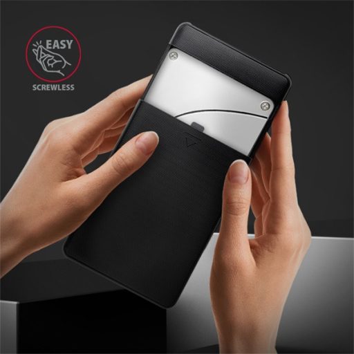 AXAGON EE25-SLC USB-C csavar nélküli külső ház HDD/SSD, fekete