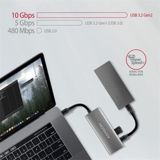 AXAGON HMC-5G2 SuperSpeed USB-C 10 Gbps HUB