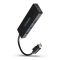 AXAGON HUE-G1A 4 portos USB-C slim hub, fekete