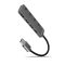 AXAGON HUE-MSA USB 3.2 Type-C 4 portos hub, ezüst