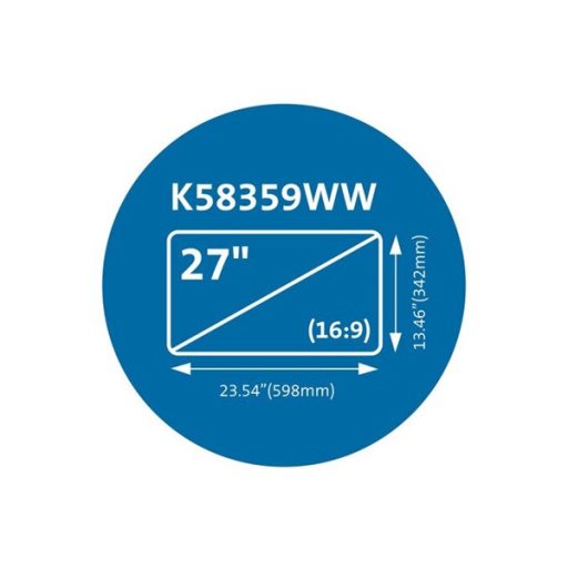 KENSINGTON Monitorszűrő (MagPro™ Magnetic Privacy Screen Filter for Monitors 27” (16:9)