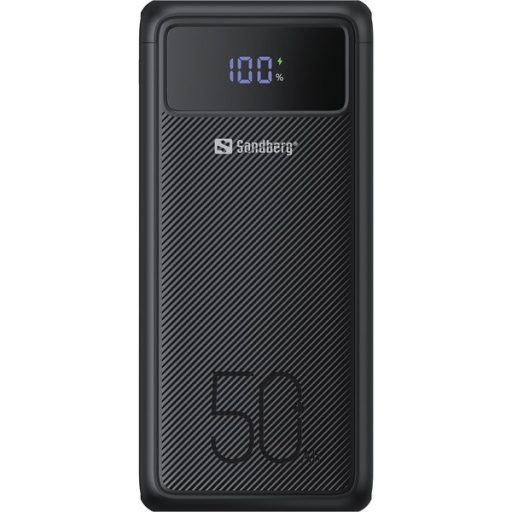 SANDBERG Hordozható akkumulátor, Powerbank USB-C PD 130W 50000