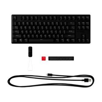   HP HYPERX vezetékes mechanikus gaming billentyűzet Alloy Origins Core PBT türkiz switch - amerikai lokalizáció