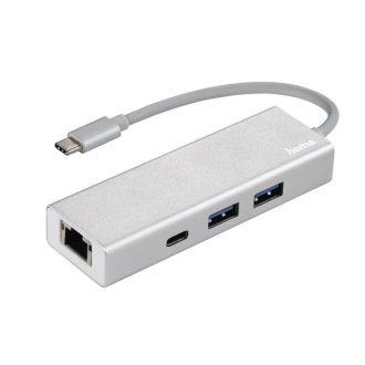   HAMA 200108, FIC USB 3.2 GEN1 TYPE-C HUB (2 USB, 1 USB TYPE-C) +LAN