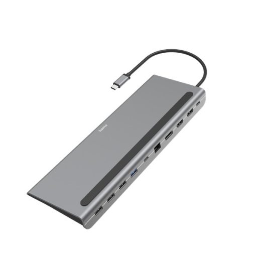 HAMA 200100, USB TYPE-C 10 IN 1 DOKKOLÓ ADAPTER (4x USB-A, 2x HDMI, DP, LAN, USB-C, PD)