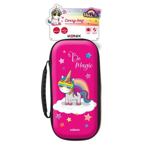 KONIX - UNIK " Be Magic" Nintendo Switch/Lite Utazó Tok, Színes