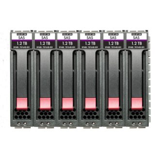 HPE MSA 7.2TB SAS 10K SFF 6pk HDD Bundle