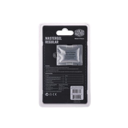 COOLER MASTER CPU Hűtőpaszta, MASTERGEL REGULAR, szürke, 1,5ml